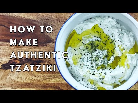 Evan Karas: How to make Tzatziki - Creamy & With Lots of Garlic