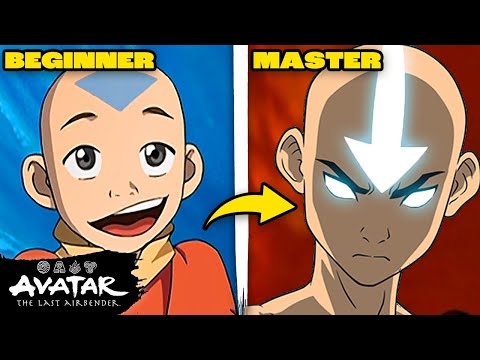 Avatar Aang’s Evolution (Mastering All 4 Elements + Avatar State) 🌊⛰🔥🌪 | Avatar: The Last Airbender