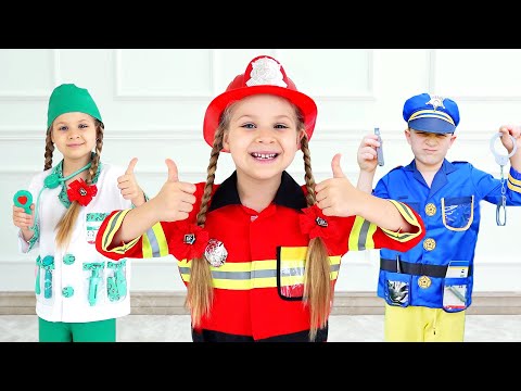 Diana and Roma play Professions | Video compilation