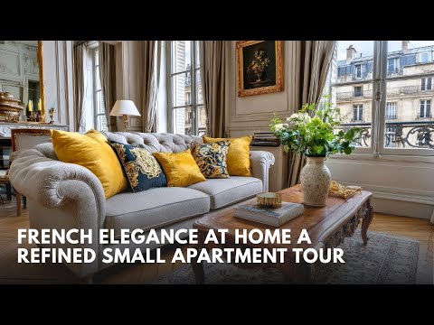 Elegant Small Apartment Bringing Classic Parisian Elegance to Small Spaces