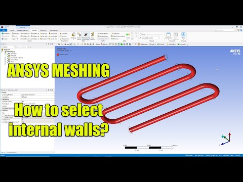 ✅ ANSYS MESHING - How to select internal walls?