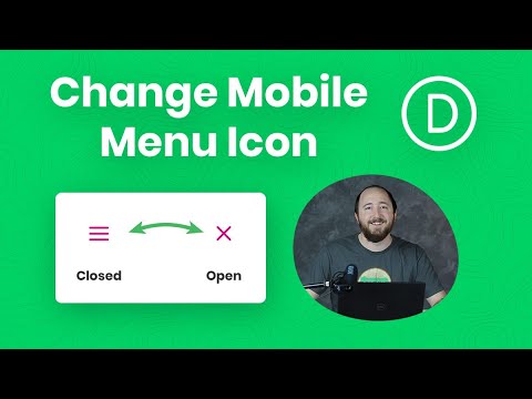 How To Change The Divi Menu Module Hamburger Icon To An X When Open