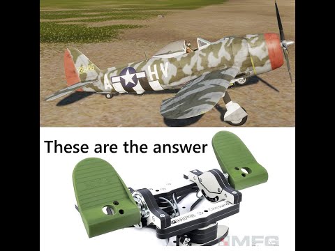How to Beat the 109K4 with the P-47 In DCS and Bonus Rudder Pedal Review