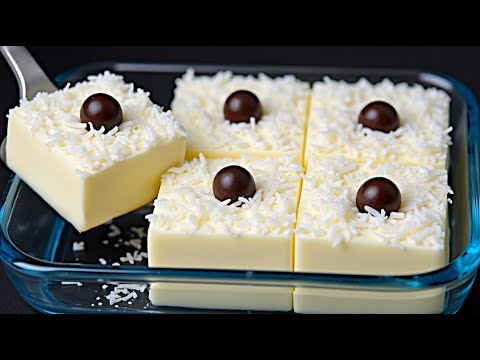 Only milk and condensed milk! The tastiest dessert in 5 minutes, without an oven, flour, and gelatin