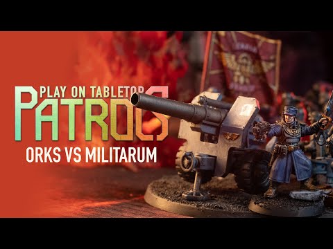 Guard vs Orks Combat Patrol game.  Warhammer 40k Battle Report.