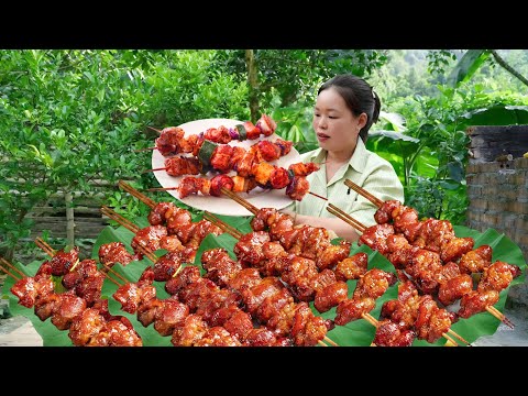 GRILLED PORK SKEWERS Made with SPECIAL MARINATED Recipe | Cooking Recipe Not Meant for Everyone !!!