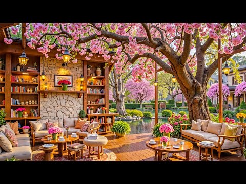 Spring Jazz Music For Stress Relief - Soft Coffee Shop Ambience To Relaxing, Studying And Working