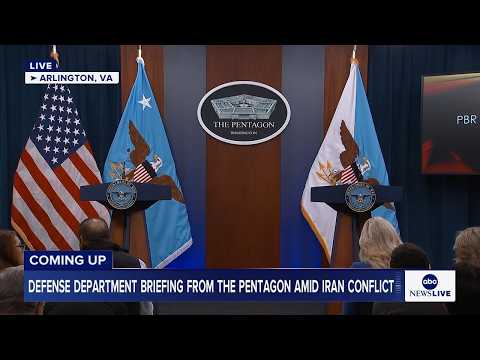 Pentagon holds news conference on Iran war