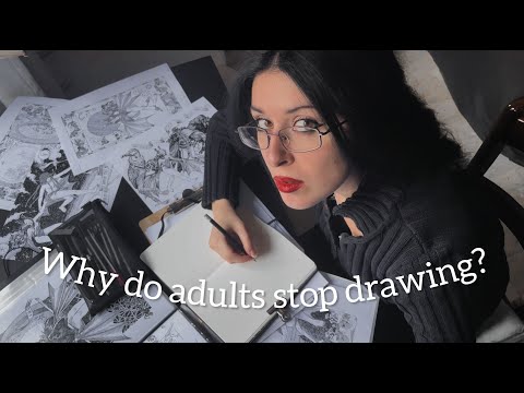 Why do adults stop drawing?🥀And how to start again🌹