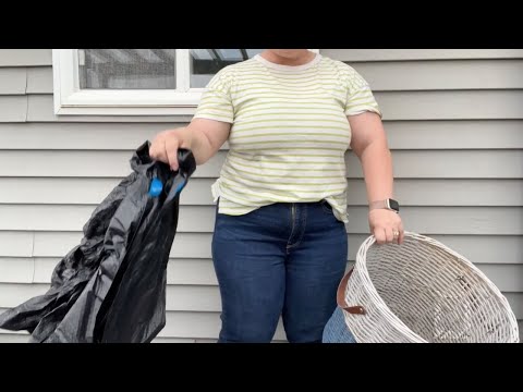 Grab a trash bag and a basket - this is GENIUS!