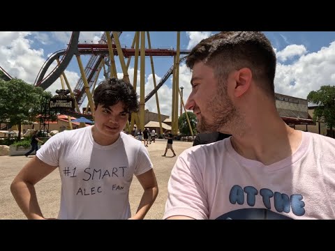 MEETING JULIAN FROM TWITCH + EXPLORING SIX FLAGS SAN ANTONIO TX🇺🇸