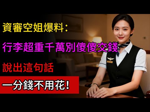 行李超重千萬別傻傻交錢！說出這句“魔術語”，超重5公斤也能免費托運！再也不當冤大頭！#生活經驗 #百科密码 #科普