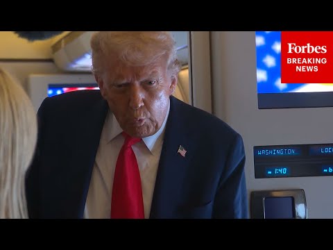 FULL VIDEO: Trump Takes Questions About Jimmy Kimmel, FCC, UK Trip On Air Force One