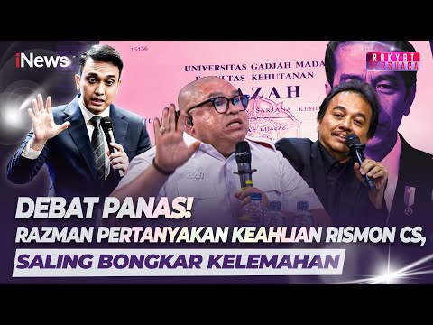 Debat Panas! Razman Pertanyakan Keahlian Rismon CS, Saling Bongkar Kelemahan | Rakyat Bersuara