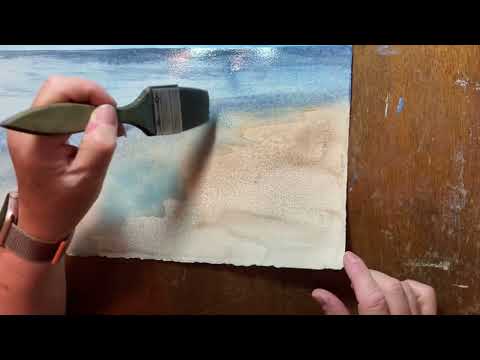 “Frothing” watercolor tutorial 070725