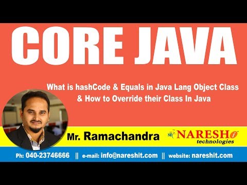What is hashCode & Equals in Java Lang Object Class & How to Override their Class In Java |Core Java