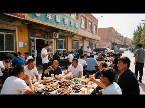 全国唯四的直筒子市，号称西北烧烤第一城 30万人口小城有600家烤肉店，除了羊毛不烤啥都能烤.【舟小九】