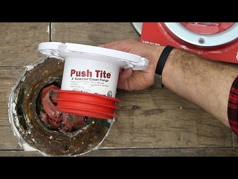 How to replace a toilet flange & install toilet!