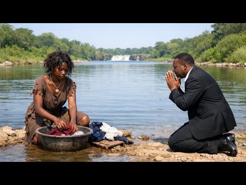 Une jeune fille lavait son linge à la rivière — un milliardaire s'est effondré en voyant son collier