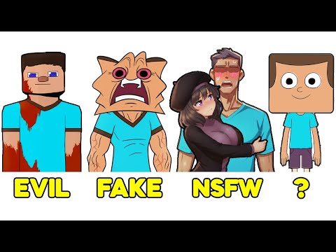 Every BIZZARE Minecraft Steve Explained