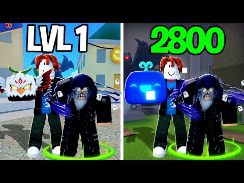 Noob To Max Using Only Halloween Gacha In Blox Fruits