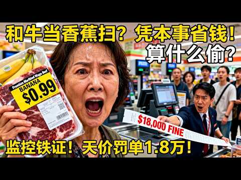 中国大妈在澳洲超市疯狂用“万能香蕉”扫荡和牛，被抓后撒泼：“我凭本事省钱，算什么偷！” 华裔经理甩出3个月监控铁证，1.8万天价罚单+犯罪记录，让她连累全家在海外终身抬不起头！