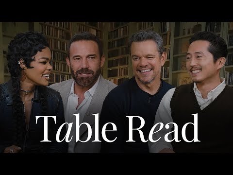 Teyana Taylor, Ben Affleck, Matt Damon & Steven Yeun Talk ‘The Rip’ | Table Read | Esquire