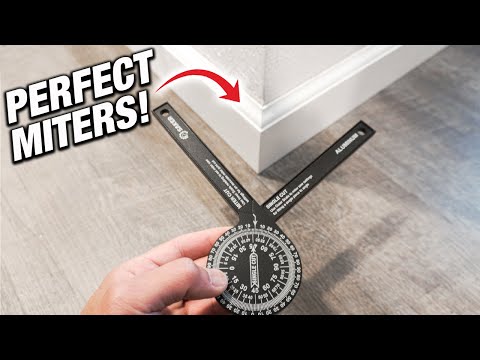 How To Get The PERFECT Miter Angle On Baseboard EVERY TIME! Tool Every DIYer NEEDS!