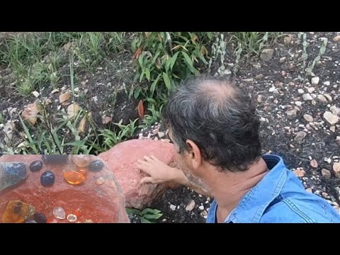 I found a lot of precious stones just by hand