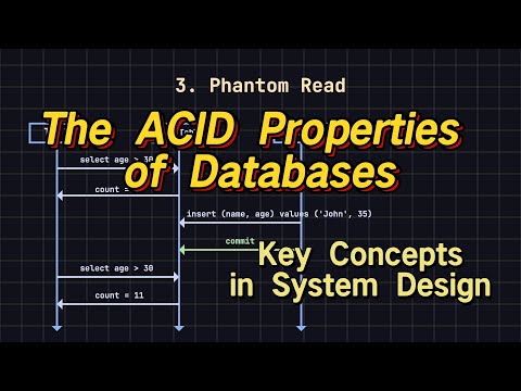 The ACID Properties of Databases ~ Key Concepts in System Design