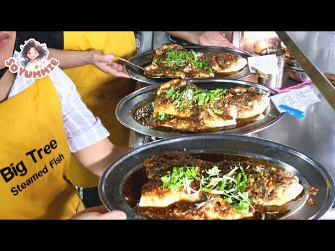 Open 4 hrs only & Customers Order the Same Dish! 姜茸/酱蒸鲩鱼- Malaysia Street Food