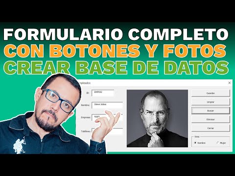 Como crear una BASE DE DATOS CON IMAGENES desde un FORMULARIO CON VBA en Excel.