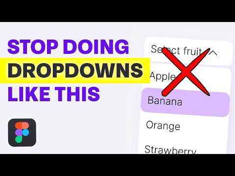 STOP doing DROPDOWNS like this - Figma variables 2024