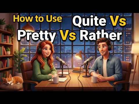 “QUITE, PRETTY & RATHER” in Everyday English | Daily English Conversations | English Podcast