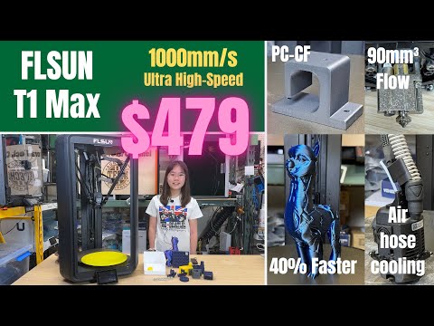 FLSUN T1 MAX: 1000mm/s, 30000 acceleration, the best budget ultra high speed 3D printer