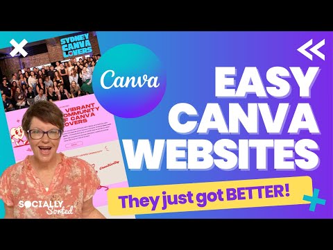 EASY Canva Websites | Free Website Builder 2025