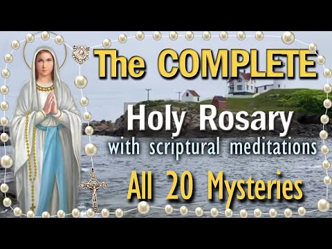 🙏 20 Decades of the Holy Rosary 📿 All Mysteries with Litany of Mary at Nubble Lighthouse, Complete