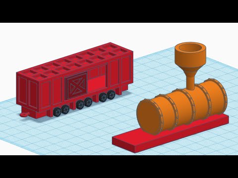 TinkerCAD Timelapse 3: Train Boxcar Toy Design Pt 3