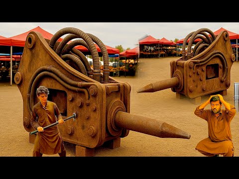 How To Repair Excavator Hydraulic JackHammer Piston | Full Restoration Process | Mechanical Zone