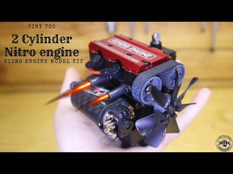 I Built a 7cc 2 Cylinder Nitro Engine! And It RIPS!