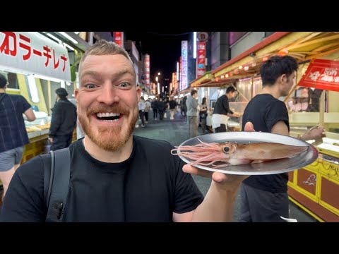 Eating Weird STREET FOOD In Japan!