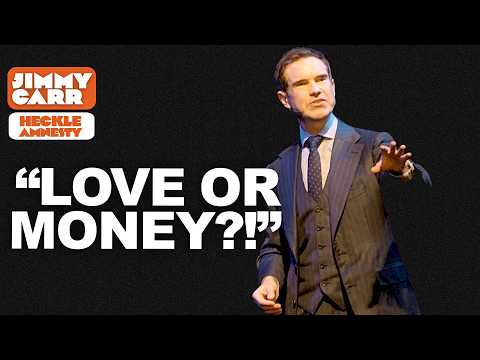 Jimmy Gets Called Out by Audience Member Over "Love Or Money" Heckle!  | Jimmy Carr Crowd Work