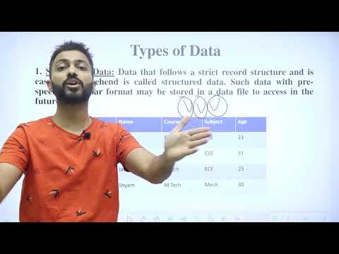 Structure vs. Unstructured Data | Types of Data | Data vs Information