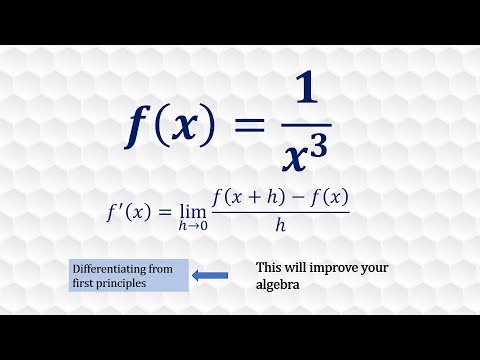 Derivative of 1/x^3 from first principles