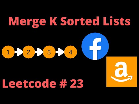MERGE K SORTED LISTS | LEETCODE 23 | PYTHON OPTIMAL SOLUTIO