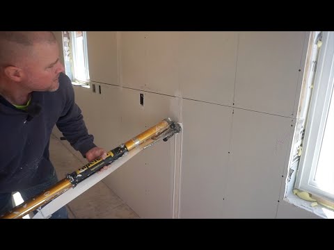 Taping Drywall With A Tape Tech Bazooka: Part 1