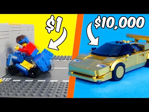 I Tested $1 vs $10,000 Lego Cars!
