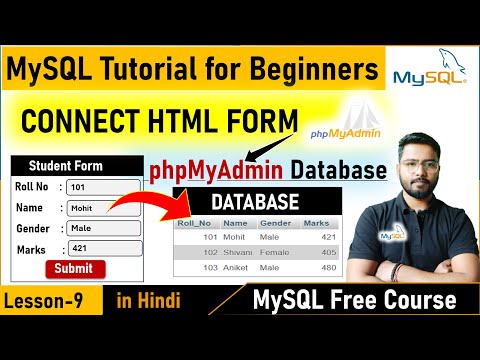 How to Connect HTML Form with MySQL Database using PHP | MySQL Tutorial