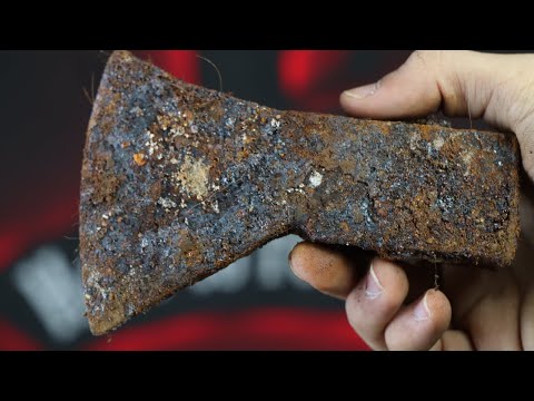 The expert turns an old axe into a masterpiece - and it's a work of art!