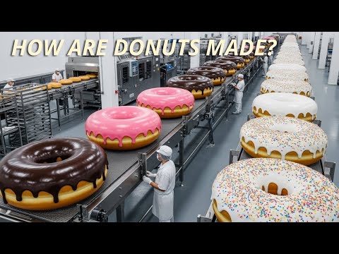 Inside a Donut Factory | Full Production Process (ASMR)